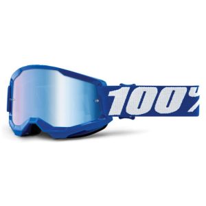 100% Strata 2 Goggle Blue Mirror Lens