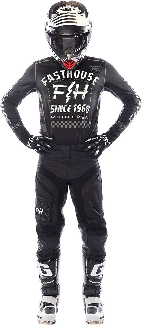 full suit FH MX Dirtbike ATV gear pants Fasthouse Fasthouse Off-Road MX Black Pants