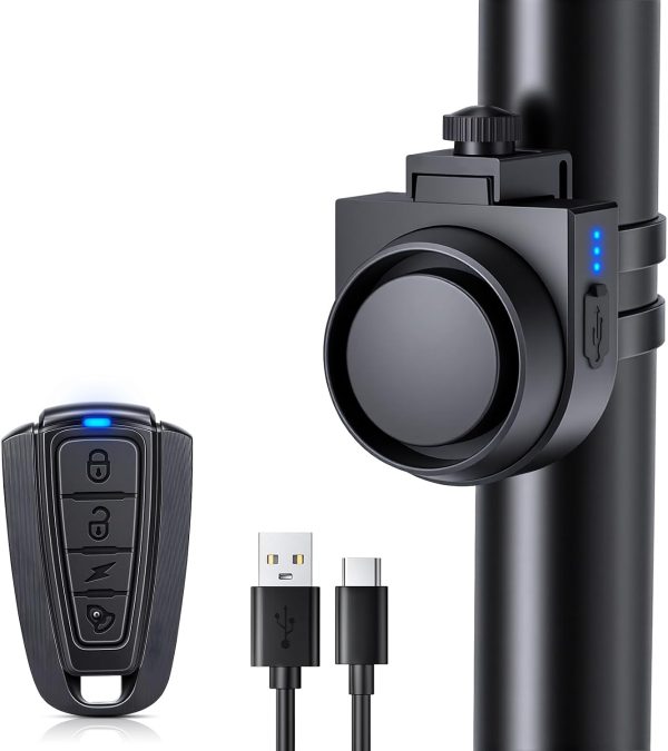 ROCKBYE Wireless Bike Alarm Motion Sensor Waterproof Motorcycle Alarm