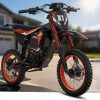 Electric Dirt Bike 4500W Peak Electric Motorcycle 60V 28.8AH E-MoutainBike 50MPH