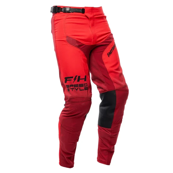 Red/Jester Red Fasthouse Dirt Bike Elrod Ether MX Pants