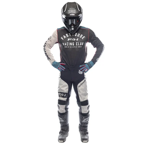 Fasthouse Grindhouse Gray/black/teal gearset