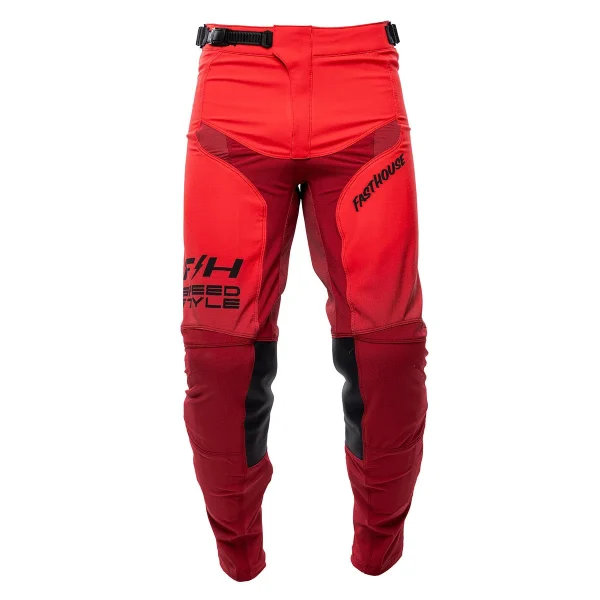 Front Red fasthouse elrod ether mx riding pants