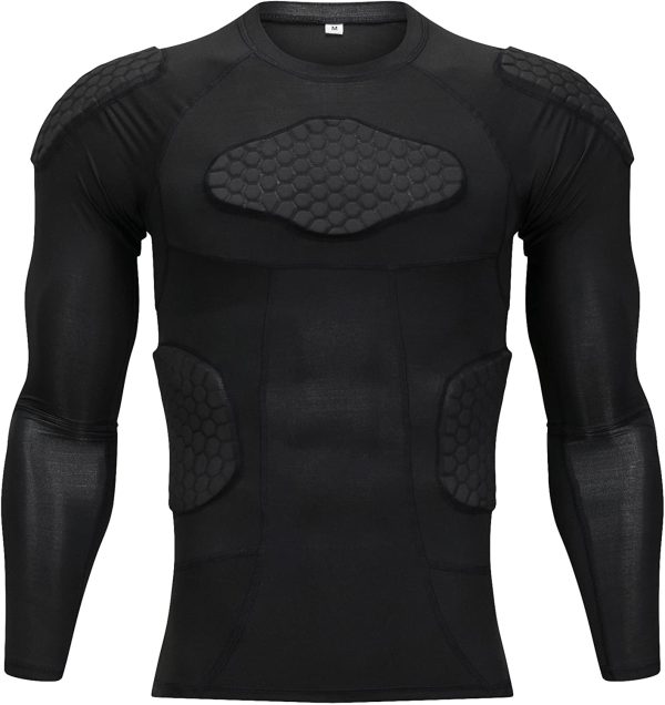 long sleeve padded compression shirt Padded Compression Protective Undershirt