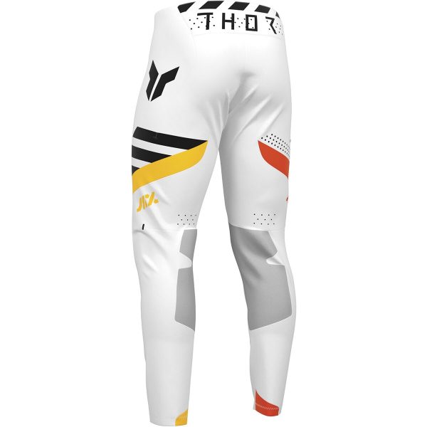 Rear view Thor White Sportmode Synth Off-Road Pants